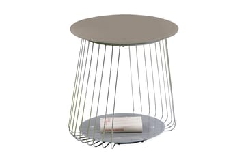 Sidobord Tatiana 50 cm Runt - Glas|Krom - Möbler - Bord & matgrupp - Avlastningsbord & sidobord - Brickbord & småbord
