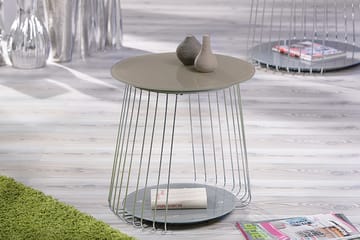 Sidobord Tatiana 50 cm Runt - Glas|Krom - Möbler - Bord & matgrupp - Avlastningsbord & sidobord - Brickbord & småbord