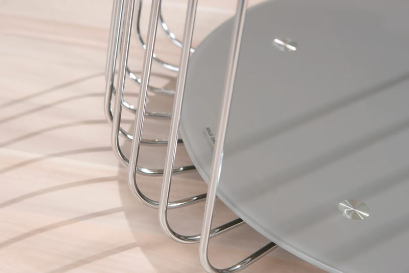 Sidobord Tatiana 50 cm Runt - Glas|Krom - Möbler - Bord & matgrupp - Avlastningsbord & sidobord - Brickbord & småbord