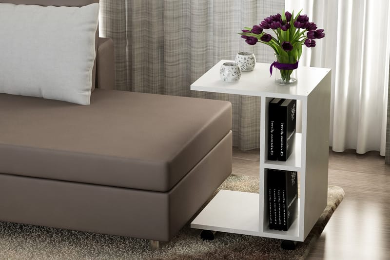 Sidobord Tessie - Vit - Möbler - Bord & matgrupp - Avlastningsbord & sidobord - Brickbord & småbord