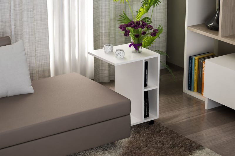 Sidobord Tessie - Vit - Möbler - Bord & matgrupp - Avlastningsbord & sidobord - Brickbord & småbord