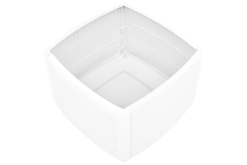 Sidobord vit 54x54x36,5 cm plast - Vit - Lampbord & sidobord - Brickbord & småbord