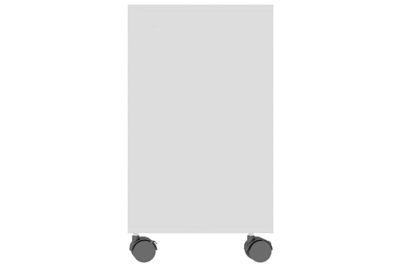 Sidobord vit högglans 70x35x55 cm spånskiva - Vit - Lampbord & sidobord - Brickbord & småbord