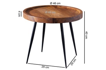 Sidobord Winovich 46 cm - Trä|natur - Möbler - Bord & matgrupp - Avlastningsbord & sidobord - Brickbord & småbord