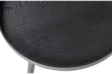 Sidobord XL Melchor 78 cm Rund - Svart - Möbler - Bord & matgrupp - Avlastningsbord & sidobord - Brickbord & småbord