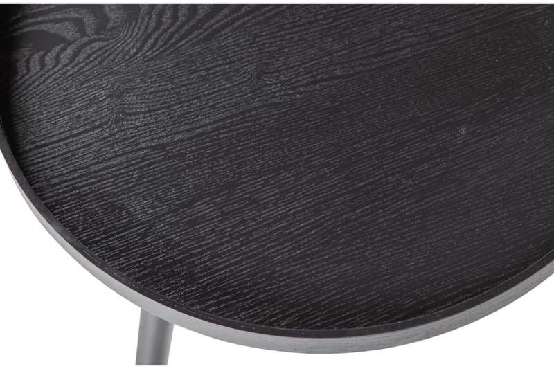 Sidobord XL Melchor 78 cm Rund - Svart - Möbler - Bord & matgrupp - Avlastningsbord & sidobord - Brickbord & småbord