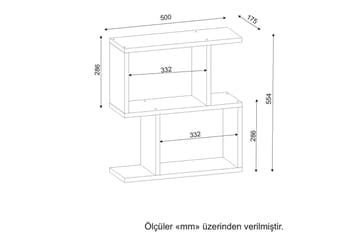 Sidobord/Förvaring Clora Modern - Vit - Möbler - Bord & matgrupp - Avlastningsbord & sidobord - Brickbord & småbord
