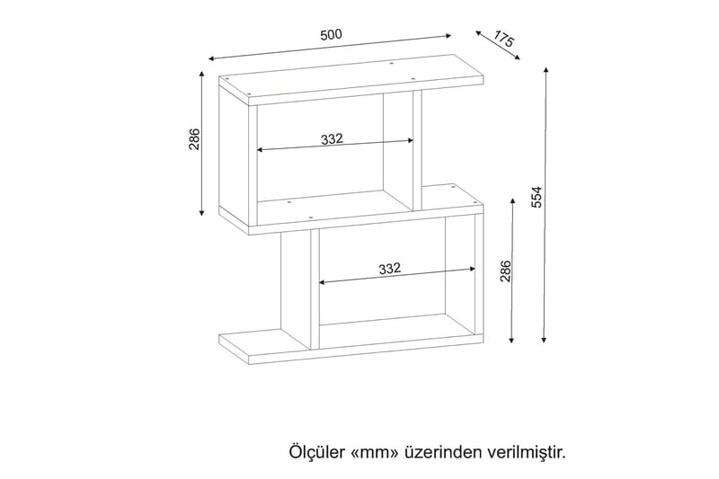 Sidobord/Förvaring Clora Modern - Vit - Lampbord & sidobord - Brickbord & småbord