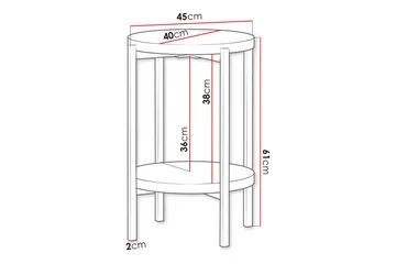 Staffin Sidobord Black - Möbler - Bord & matgrupp - Avlastningsbord & sidobord - Brickbord & småbord