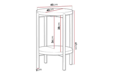 Staffin Sidobord White - Möbler - Bord & matgrupp - Avlastningsbord & sidobord - Brickbord & småbord