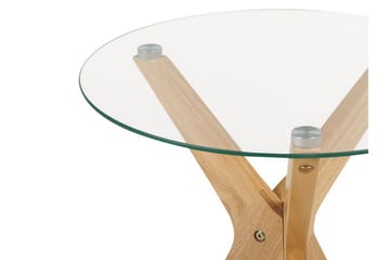 Brion Sidobord 45 cm - Transparent/Ljust trä - M öbler - Bord & matgrupp - Avlastningsbord & sidobord - Lampbord & sidobord