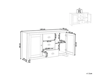 Byrå Lansin - Förvaring - Förvaringsmöbler - Sideboard & skänk