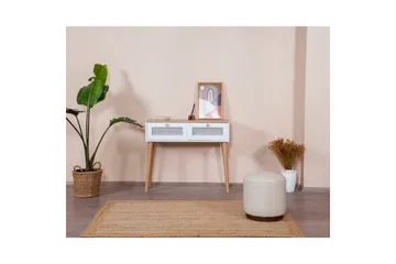 Byrå Mjudi Vit / Ek - Vit/Ljusfärgat trä - Möbler - Bord & matgrupp - Avlastningsbord & sidobord - Konsolbord & hallbord