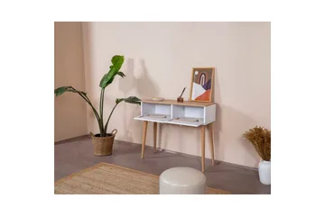 Byrå Mjudi Vit / Ek - Vit/Ljusfärgat trä - Möbler - Bord & matgrupp - Avlastningsbord & sidobord - Konsolbord & hallbord