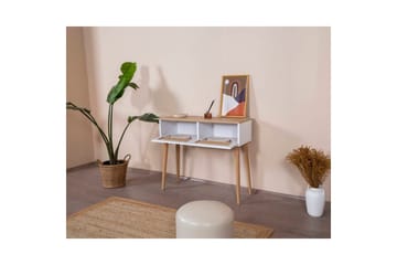 Byrå Terra Vit / Ek - Vit/Ljusfärgat trä - Möbler - Bord & matgrupp - Avlastningsbord & sidobord - Lampbord & sidobord