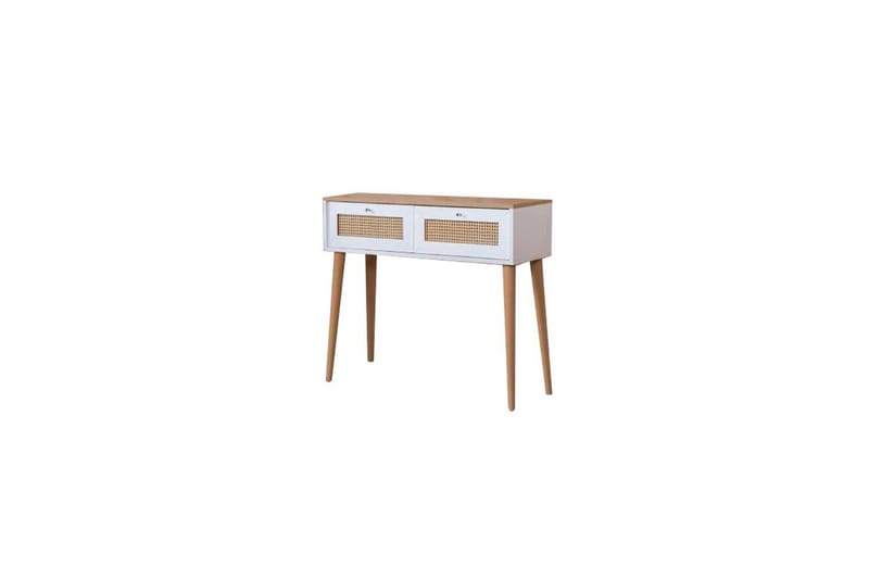Byrå Terra Vit / Ek - Vit/Ljusfärgat trä - Möbler - Bord & matgrupp - Avlastningsbord & sidobord - Lampbord & sidobord