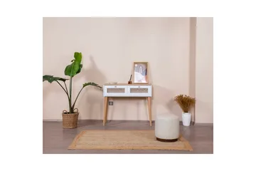 Byrå Velin Vit / Ek - Mediumfärgat trä/Vit - Möbler - Bord & matgrupp - Avlastningsbord & sidobord - Konsolbord & hallbord