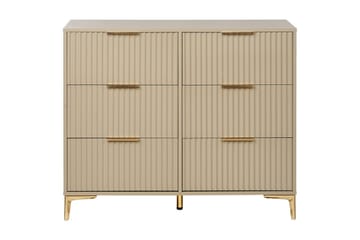 Byrå Walcott Beige, guld - Beige, guld - Möbler - Bord & matgrupp - Avlastningsbord & sidobord - Konsolbord & hallbord