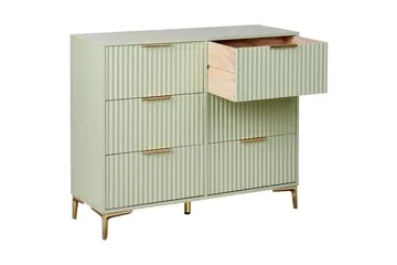 Byrå Walcott Grön, guld - Grön, guld - Förvaring - Förvaringsmöbler - Byrå