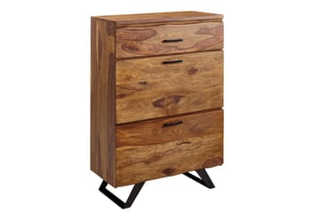 Byrå Wohnling Massivt trä med 5 lådor träd kant lantligt hus - Möbler - Bord & matgrupp - Avlastningsbord & sidobord - Konsolbord & hallbord