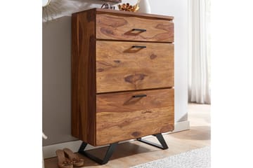 Byrå Wohnling Massivt trä med 5 lådor träd kant lantligt hus - Möbler - Bord & matgrupp - Avlastningsbord & sidobord - Konsolbord & hallbord