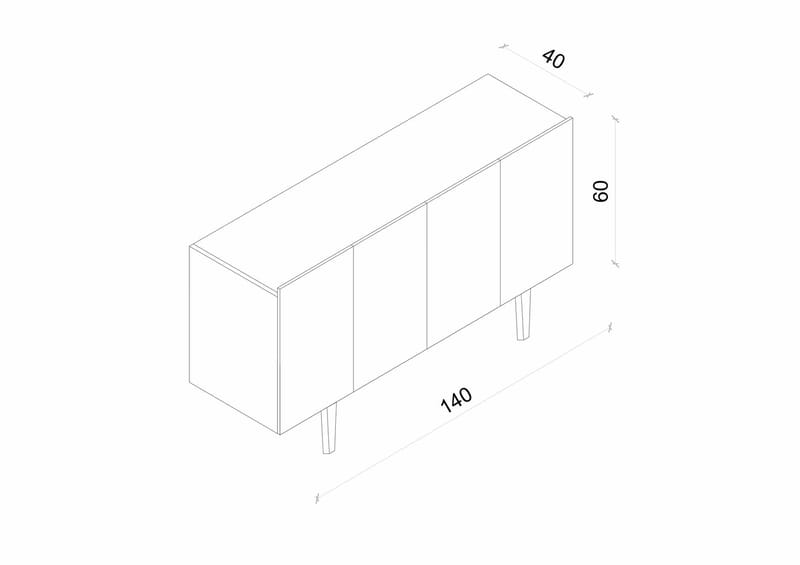 Capella Konsolbord 140x60x40 cm - Sandsten - Möbler - Bord & matgrupp - Avlastningsbord & sidobord - Konsolbord & hallbord