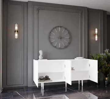 Capella Konsolbord 140x60x40 cm - Vit - Möbler - Bord & matgrupp - Avlastningsbord & sidobord - Konsolbord & hallbord