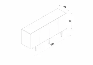 Capella Konsolbord 160x60x40 cm - Sandsten - Möbler - Bord & matgrupp - Avlastningsbord & sidobord - Konsolbord & hallbord