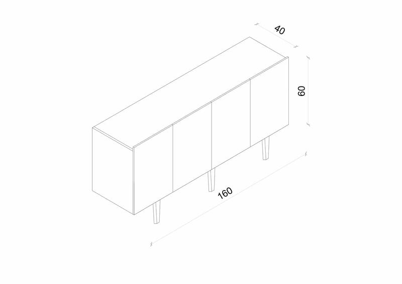 Capella Konsolbord 160x60x40 cm - Vit - Möbler - Bord & matgrupp - Avlastningsbord & sidobord - Konsolbord & hallbord