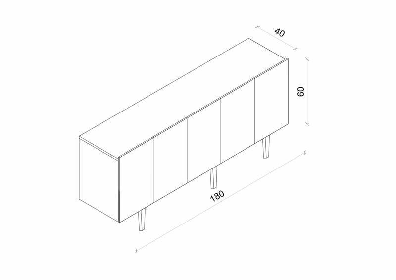 Capella Konsolbord 180x60x40 cm - Sandsten - Möbler - Bord & matgrupp - Avlastningsbord & sidobord - Konsolbord & hallbord