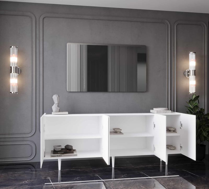 Capella Konsolbord 180x60x40 cm - Vit - Möbler - Bord & matgrupp - Avlastningsbord & sidobord - Konsolbord & hallbord