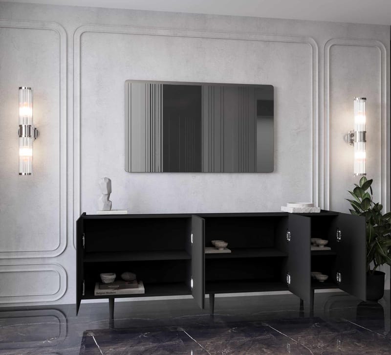 Capella Konsolbord 200x60x40 cm - Svart - Möbler - Bord & matgrupp - Avlastningsbord & sidobord - Konsolbord & hallbord