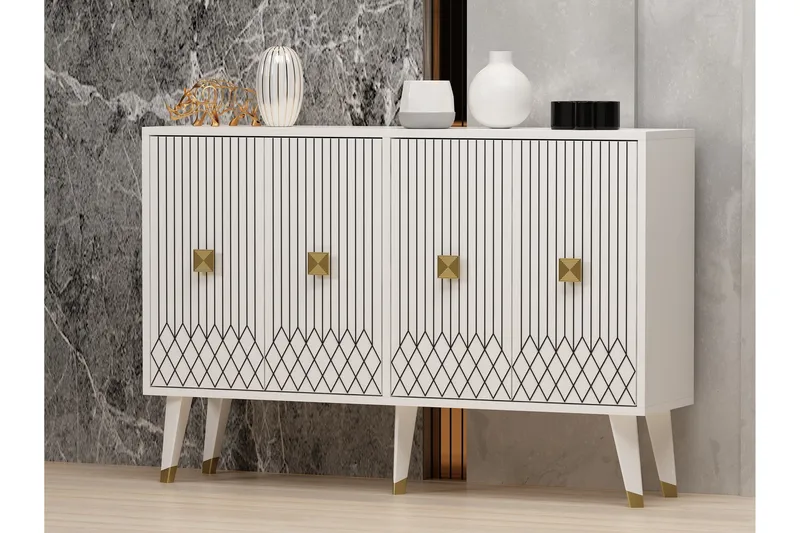 Carbin Konsollbord 120 cm - Vit - Förvaring - Förvaringsmöbler - Sideboard & skänk