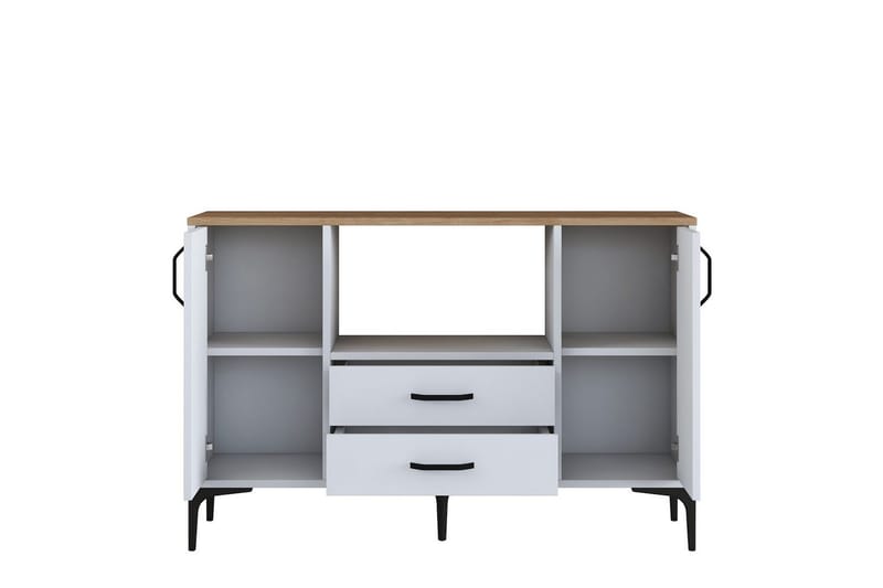 Cerreta Konsollbord 120 cm - Mediumfärgat trä/Vit - Möbler - Bord & matgrupp - Avlastningsbord & sidobord - Konsolbord & hallbord