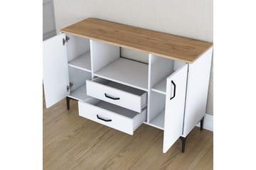Cerreta Konsollbord 120 cm - Mediumfärgat trä/Vit - Möbler - Bord & matgrupp - Avlastningsbord & sidobord - Konsolbord & hallbord