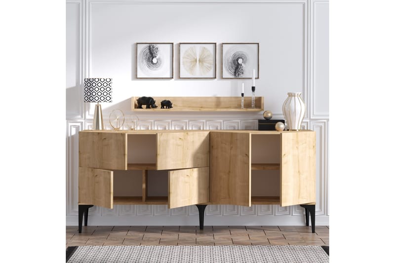 Cerreta Konsollbord 180 cm - Blå/Natur - Möbler - Bord & matgrupp - Avlastningsbord & sidobord - Konsolbord & hallbord