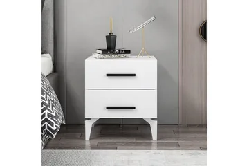 Ceylor Sängbord 50 cm - Vit - Möbler - Bord & matgrupp - Avlastningsbord & sidobord - Sängbord & nattduksbord