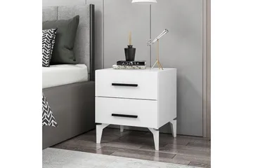 Ceylor Sängbord 50 cm - Vit - Möbler - Bord & matgrupp - Avlastningsbord & sidobord - Sängbord & nattduksbord