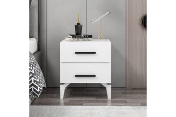 Ceylor Sängbord 50 cm - Vit - Möbler - Bord & matgrupp - Avlastningsbord & sidobord - Sängbord & nattduksbord