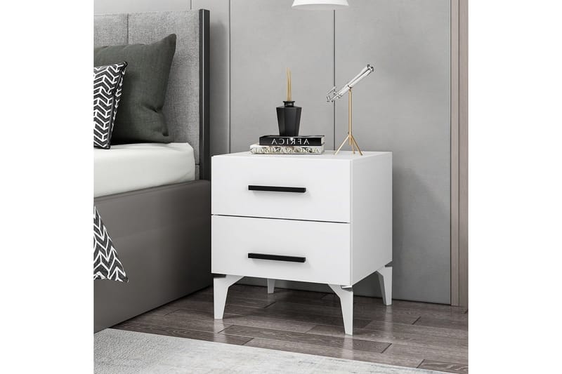 Ceylor Sängbord 50 cm - Vit - Möbler - Bord & matgrupp - Avlastningsbord & sidobord - Sängbord & nattduksbord