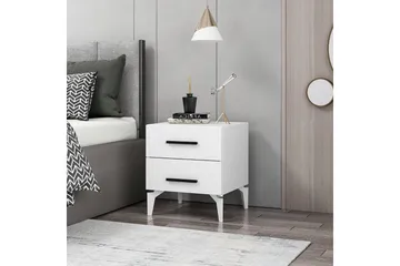 Ceylor Sängbord 50 cm - Vit - Möbler - Bord & matgrupp - Avlastningsbord & sidobord - Sängbord & nattduksbord