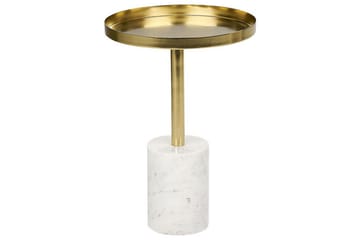 Charis Sidobord 36 cm - Guld/Vit - Möbler - Bord & matgrupp - Avlastningsbord & sidobord - Lampbord & sidobord