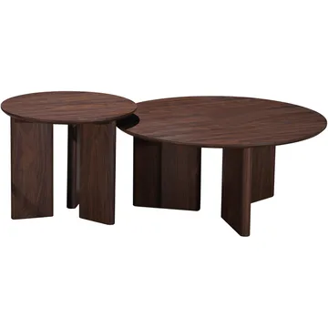 Chatham Sidobord Rund 50 cm - Valnöt - Möbler - Bord & matgrupp - Avlastningsbord & sidobord - Brickbord & småbord