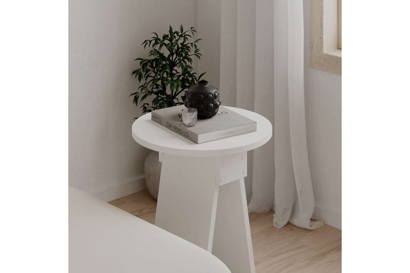 Chen Sidobord 42 cm - Vit - Möbler - Bord & matgrupp - Avlastningsbord & sidobord - Lampbord & sidobord