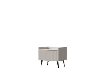 Chiku Sängbord 52 cm - Beige - Möbler - Bord & matgrupp - Avlastningsbord & sidobord - Sängbord & nattduksbord