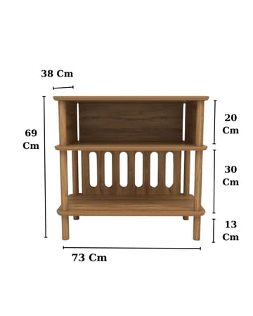 Clavor Sidobord 73 cm - Ek - Möbler - Bord & matgrupp - Avlastningsbord & sidobord - Brickbord & småbord