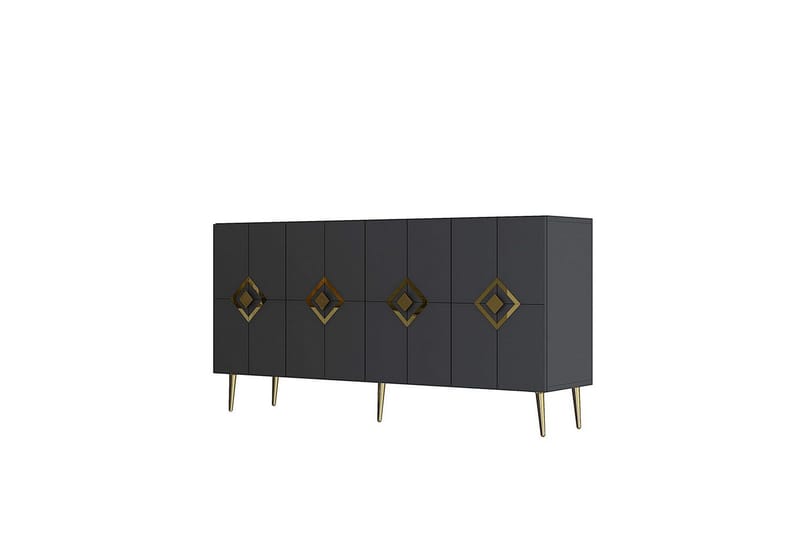 Cleryn Konsollbord 150 cm - Antracit/Guld - Möbler - Bord & matgrupp - Avlastningsbord & sidobord - Konsolbord & hallbord