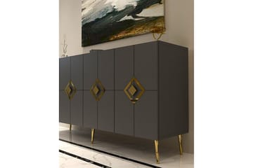 Cleryn Konsollbord 150 cm - Antracit/Guld - Möbler - Bord & matgrupp - Avlastningsbord & sidobord - Konsolbord & hallbord