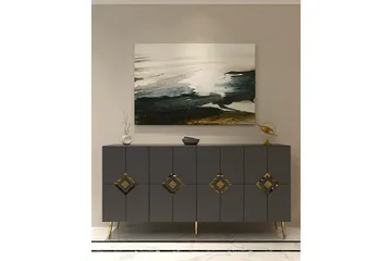 Cleryn Konsollbord 150 cm - Antracit/Guld - Möbler - Bord & matgrupp - Avlastningsbord & sidobord - Konsolbord & hallbord