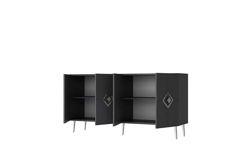 Cleryn Konsollbord 150 cm - Antracit/Silver - Möbler - Bord & matgrupp - Avlastningsbord & sidobord - Konsolbord & hallbord